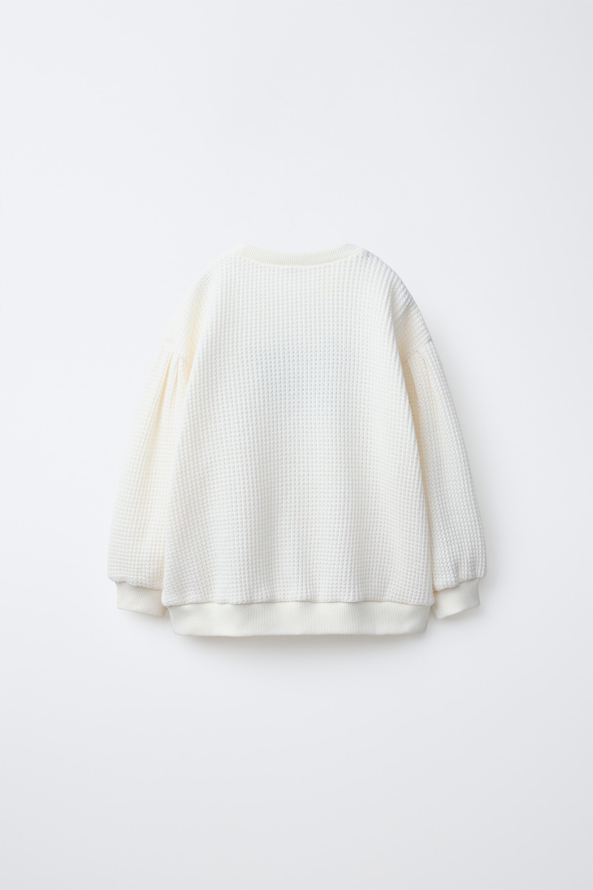 PULL WAFFLE INSCRIPTION BRODÉE